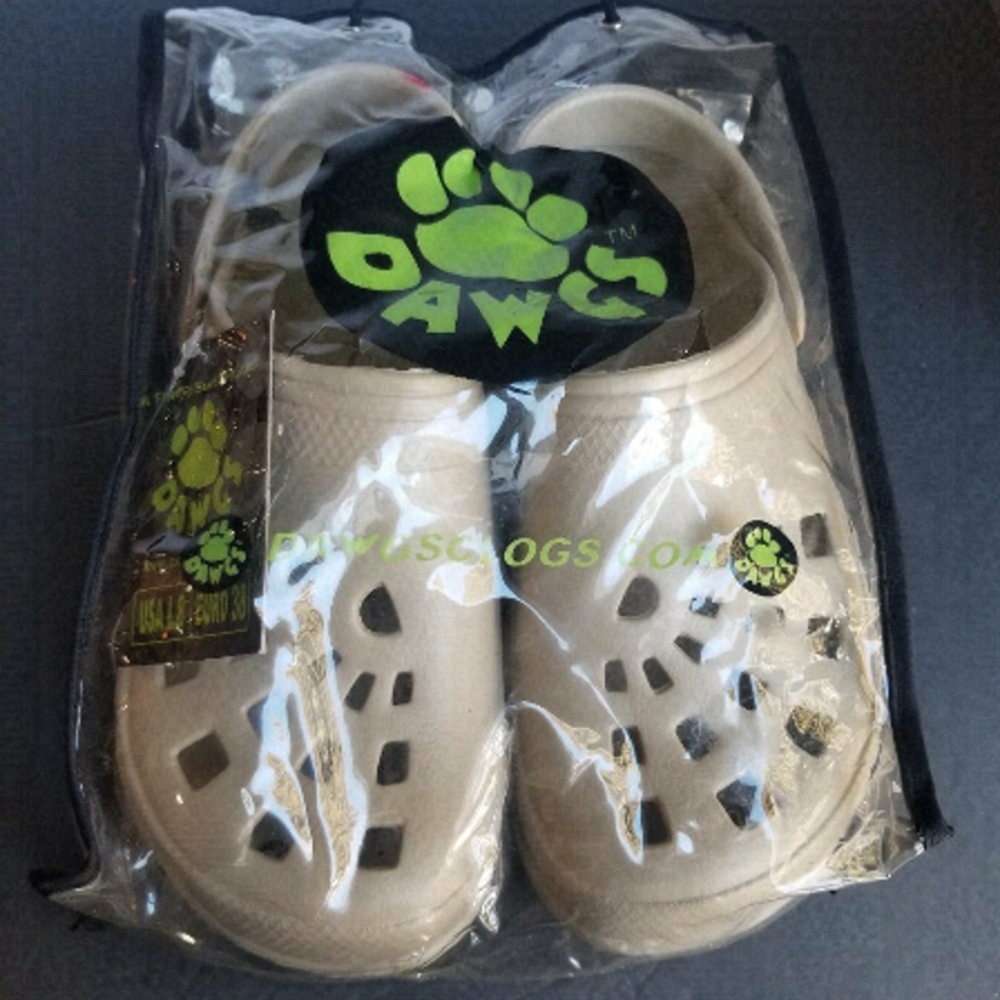Dawgs Shoes Women's Size 8 38EU Ultrasoft Beach Clogs Tan Colour NWT